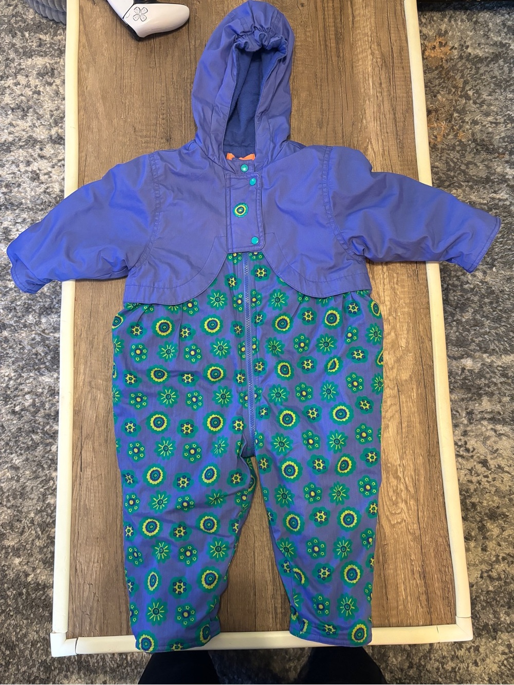 Vintage 90s Rainbow Tag Gymboree Snowsuit Size Small Country Double Dutch 1997
